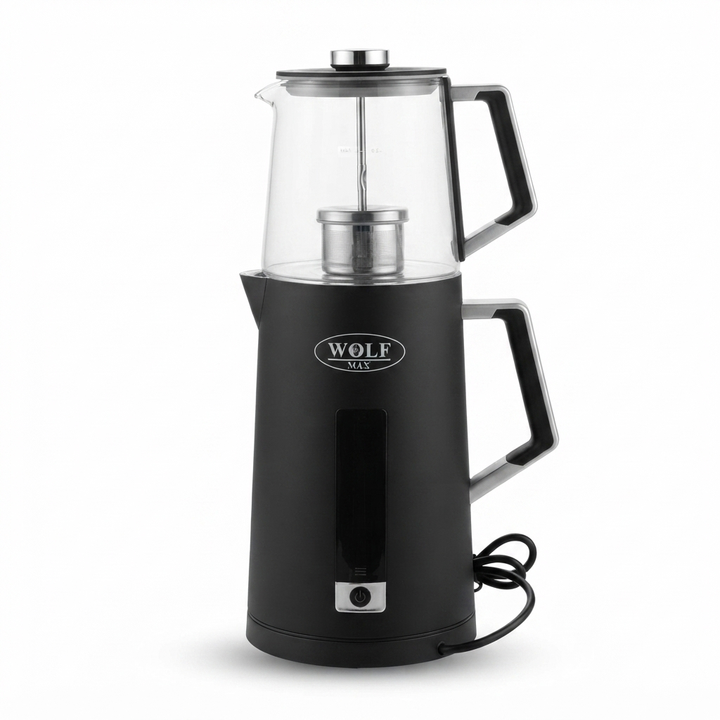 چای ساز دیجیتال WOLF MAX مدل WF-1420(مشکی)