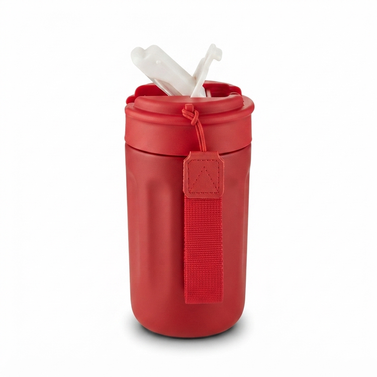 تراول ماگ وکیوم فلاسک (Vacuum Flask) مدل بنددار ۴۸۰ میلیلیتر
