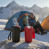 تراول ماگ وکیوم فلاسک (Vacuum Flask) مدل بنددار ۴۸۰ میلیلیتر